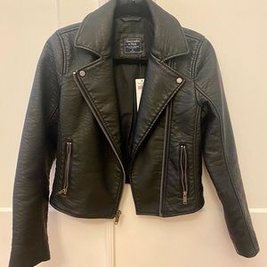 Abercrombie Faux Leather Jacket - New, never worn!